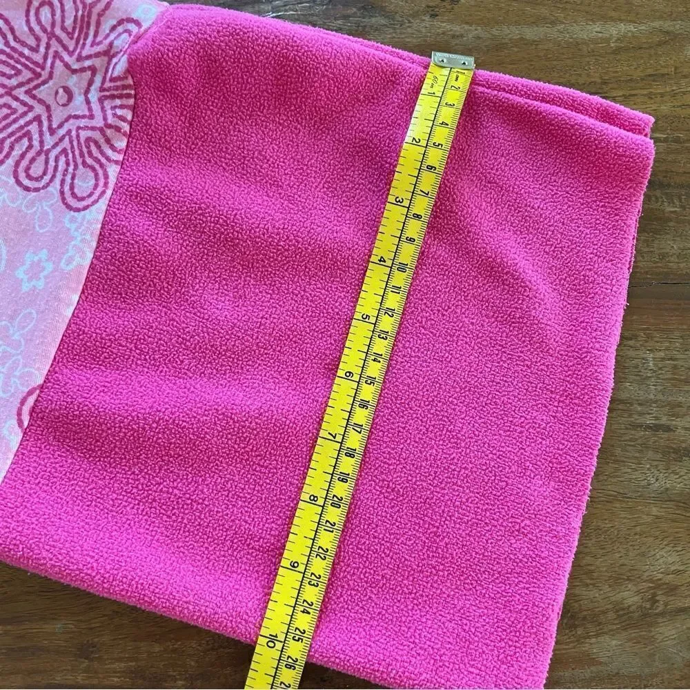 Little Girls Pink Infinity Scarf Snowflakes